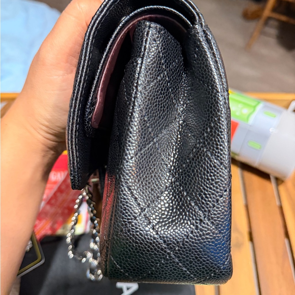 Black Quilted Caviar Medium Classic Double Flap Bag Silver Hardware, 2022 - Picture 5 of 16